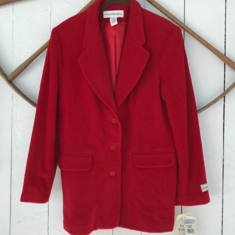 RED Cashmere/wool Blend jacket/coat NWT